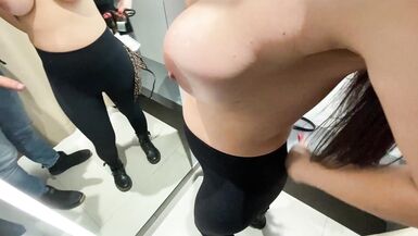 I asked the store clerk to give me a blowjob in the fitting room amateur - 2 image