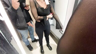 I asked the store clerk to give me a blowjob in the fitting room amateur - 6 image