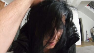 Cum Play on My New Long Black Shiny and Puffy Jacket 184 - This Jacket Is From a Fan Who Enjoys My Fetish. My Friend Liked My Ne - 10 image