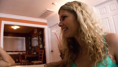 Two Curvy Blondes with Big Tits Eat Pussy and Get Each Other off - 3 image