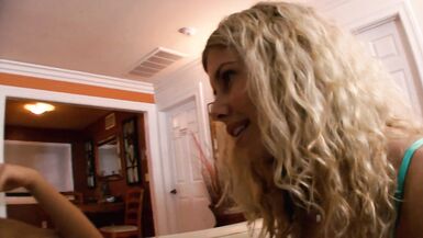 Two Curvy Blondes with Big Tits Eat Pussy and Get Each Other off - 4 image