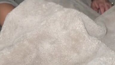 Jerking my step son under blanket