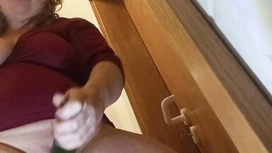 Hot stepmom cums in the toilet - 7 image