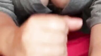 Secretly jerking my stepson off into a condom to hide it from his stepdad - 4 image