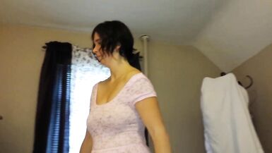 Sexy Size Sevens Poking Through Her Shirt - 4 image