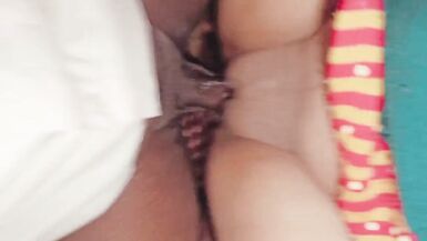 There was no one at home, then my wife showed her pussy and fucked a lot - 15 image