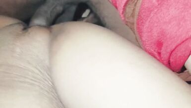 There was no one at home, then my wife showed her pussy and fucked a lot - 3 image
