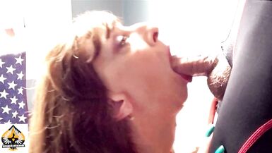 Sexy Milf Marie Closeup Juicy Blowjob - 6 image