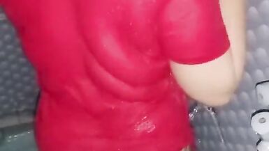 Big tits sexydesisara naked shower showing big boobs hot body - 5 image