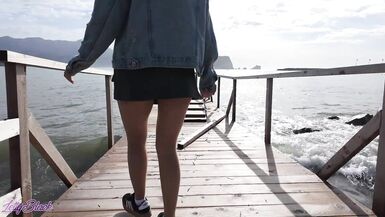 Romantic walk with remote controled vibrator in my pussy - 4 image