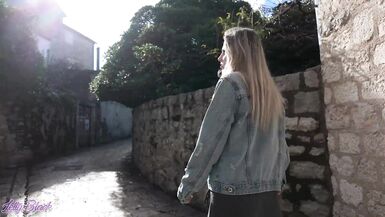 Romantic walk with remote controled vibrator in my pussy - 8 image