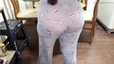 Mother-in-law shows off BIG ASS to son-in-law who ends up fucking her  - 8 image