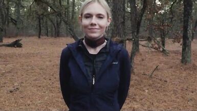 Two sick perverts take bubble butt MILF for a crawl into the woods