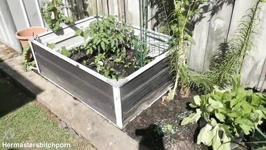 Kiwi trashy MILF pisses in the garden to make the vegetables taste even better - 3 image