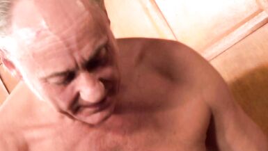 Busty milf got her chocolate eye well polished on the desk