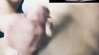 Cum tribute on my sexy aunty pussy I can't control my voice loudly. - 8 image