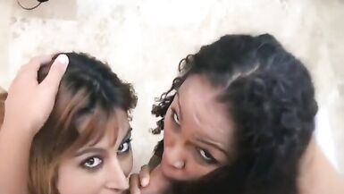 Two milfs make inexperienced guy cum three times - 2 image