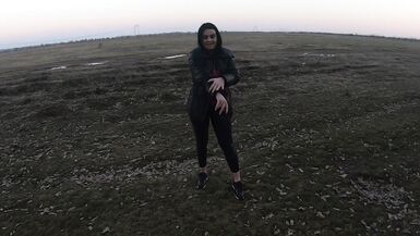 Blow-job in the Woods with My Husband Friend- Down-jacket Fetish 249 - 15 image