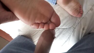 Stepmom spreads her ass and asks me to fuck her hard, huge cumshot. - 4 image