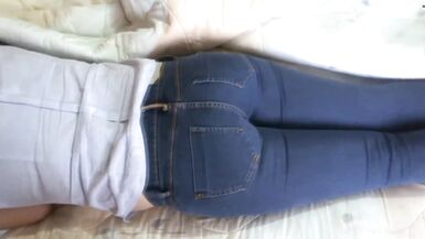 Stepson masturbates with my ass, jeans up and jeans down. He wants to fuck me. - 7 image