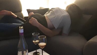 Fun making out - foreplay session with my lover, before sex ... with hubby filming us - 5 image