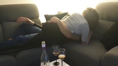 Fun making out - foreplay session with my lover, before sex ... with hubby filming us - 6 image