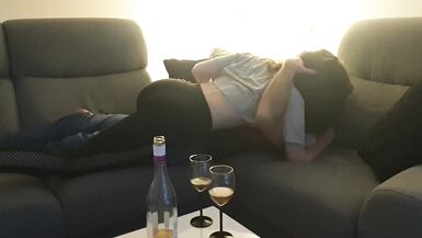 Fun making out - foreplay session with my lover, before sex ... with hubby filming us - 7 image