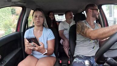 Ted hitched a ride with Mari and Chell and got a inexperienced girl in the back seat - Candy Debby - 1 image