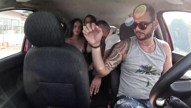 Ted hitched a ride with Mari and Chell and got a inexperienced girl in the back seat - Candy Debby - 13 image