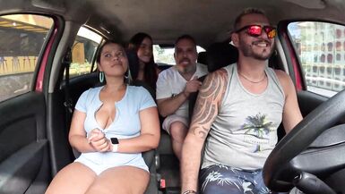 Ted hitched a ride with Mari and Chell and got a inexperienced girl in the back seat - Candy Debby - 4 image