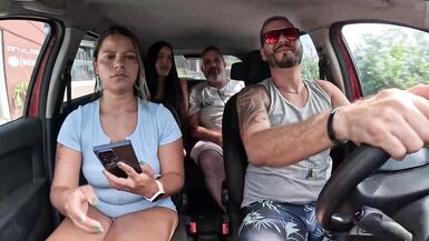 Ted hitched a ride with Mari and Chell and got a inexperienced girl in the back seat - Candy Debby - 5 image