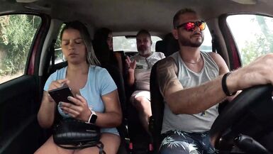 Ted hitched a ride with Mari and Chell and got a inexperienced girl in the back seat - Candy Debby - 6 image