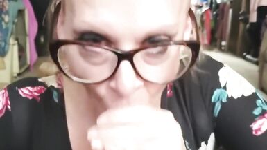 Mom Sucks off Step Son Cock while his Dad is on the Phone ***ROLE PLAY*** - 11 image