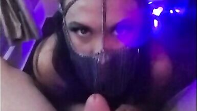 masked blowjob high from molly