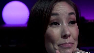 Young babe anal fucked by MILF lezdom