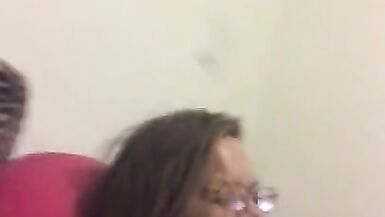 Rub down to Porn with Toys! Butt Plug, Glasses, Real Orgasm, Fat Pussy