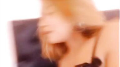 Blonde Asian BBW Oils her Tits and Cums - 2 image