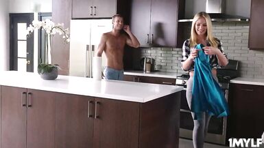 Ryan Mclane eating Rachael Cavallis tight pussy and makes her more wet before feeding her his cock