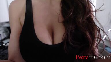 Brunette Busty Mom Lets Son Inside Her Coochie- Becky Bandini - 6 image