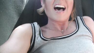 Driving while getting my Asshole Ready for a BBC GANGBANG while my CUCKOLD HUSBAND Watches Me! - 4 image