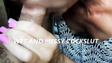 Wet and Messy Cock Slut - 1 image