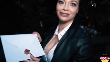 Brunette MILF in Sexy Bra Gets Her Pussy Pounded Hard - 3 image