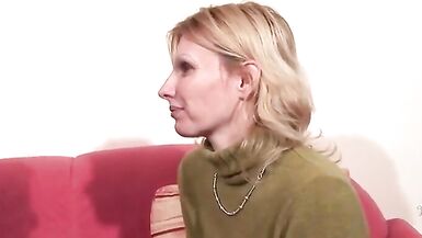 Shy German MILF Getting Sprayed with Warm Cum - 3 image