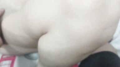 I fuck my cute stepsister really hard while I'm on a video call with my cuckold girlfriend. - 2 image