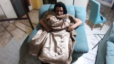 Romantic fucking and cum play on a fur-coat linner 268- preview - 10 image