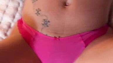 Panty stuffing vibrator and a cock up my ass at the end