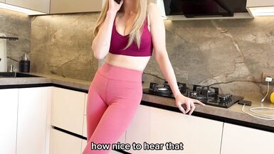 Busty Friends Mom Lured Me To Herself And Brazenly Fucked Me - Russian Amateur With Conversations And English Subtitles - 1 image