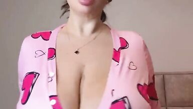 Hot with big natural tits cowardly dancing