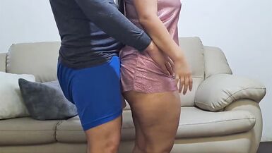Dancing she can't stand the hard cock brushing her Big Ass and she gets very hot. - 6 image