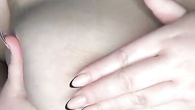 Cooled down with an ice cube.